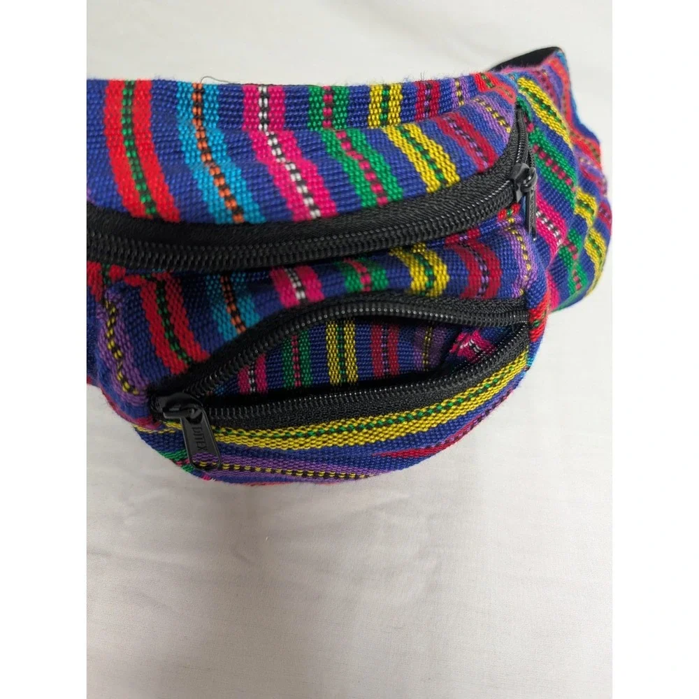 Guatemalan Fanny Packs Hipster Boho Unisex Colorful
